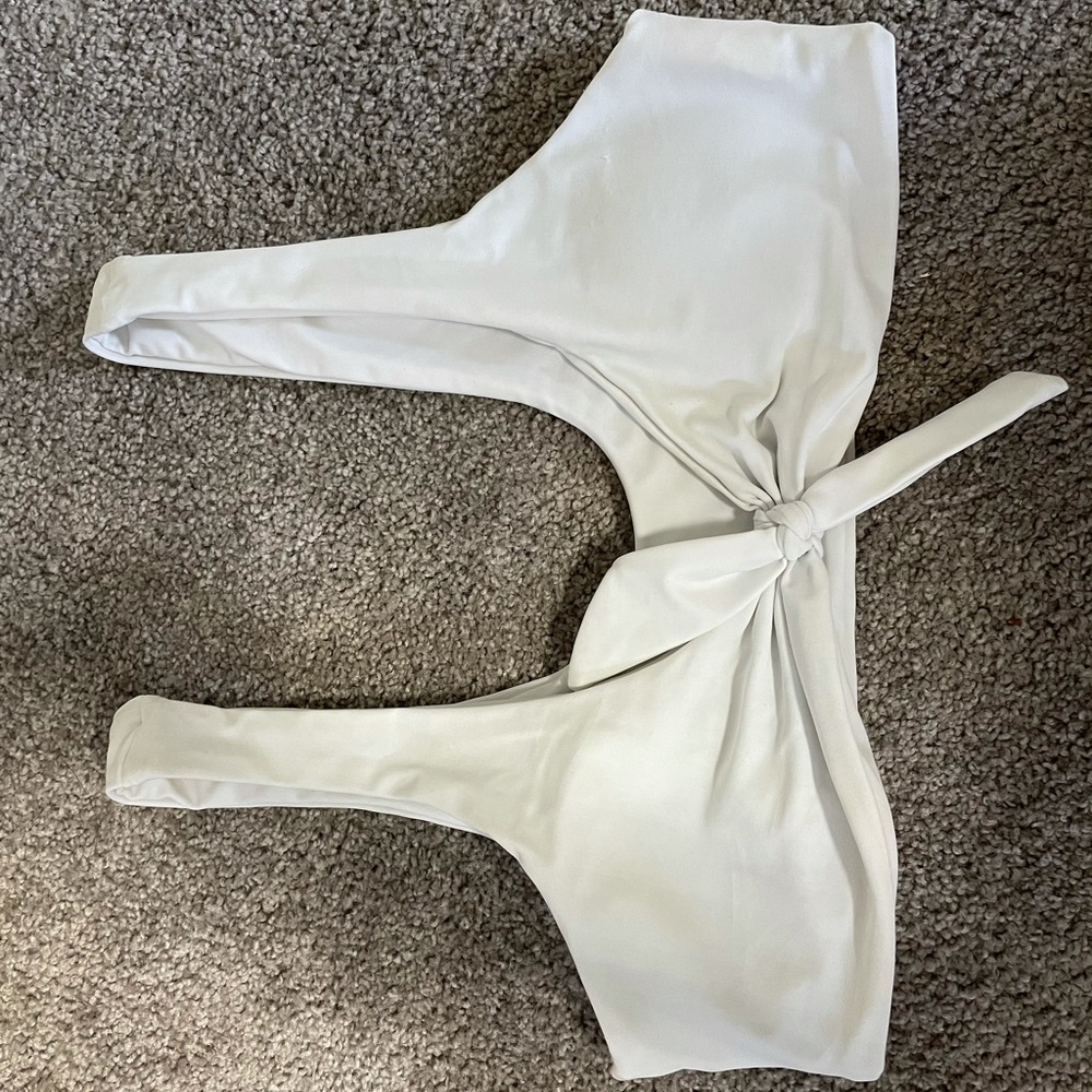 White bikini top